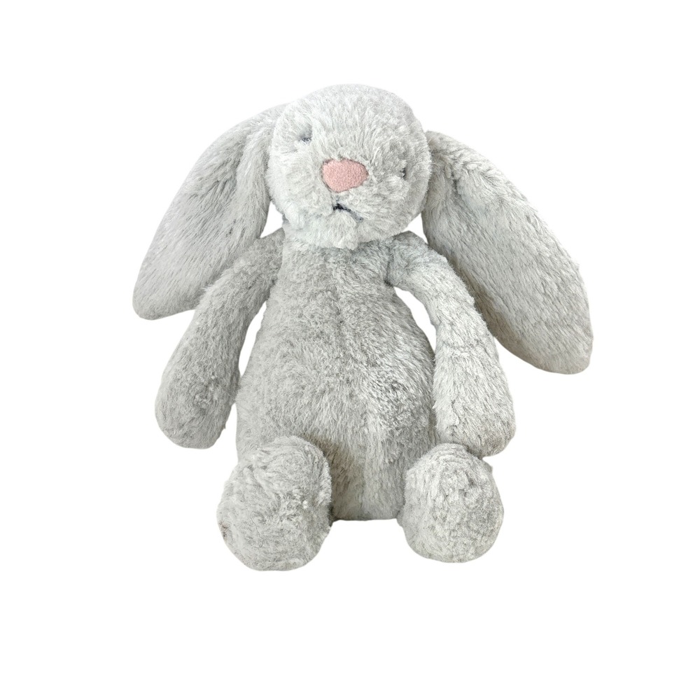 Jellycat Bashful Silver Bunny Plush Stuffed Animal Grey 8 inch Small Rabbit Toy